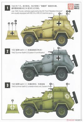 Збірна модель 1/35 BA-64B(r) німецький трофейний бронеавтомобіль, LANMO Model MM35004