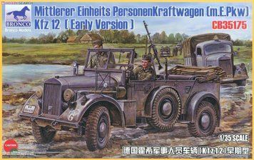 Збірна модель 1/35 Mittlerer Einheits Personenkraftwagen (m.E.Pkw) Kfz 12 (ранніх випусків), Bronco CB35175