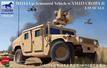Збірна модель 1/35 HMMWV M1114 Up-Armoured w/XM153 CROWS II броньований автомобіль, Bronco CB35136