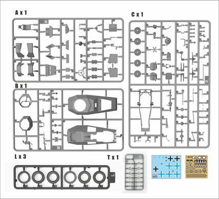 Збірна модель 1/35 BA-64B(r) німецький трофейний бронеавтомобіль, LANMO Model MM35004