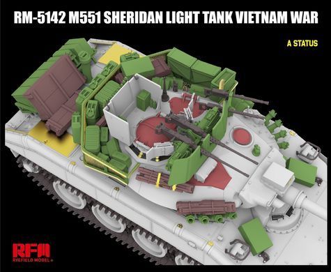 Збірна модель 1/35 M551 Sheridan американський легкий танк (В'єтнам), RFM RM-5142