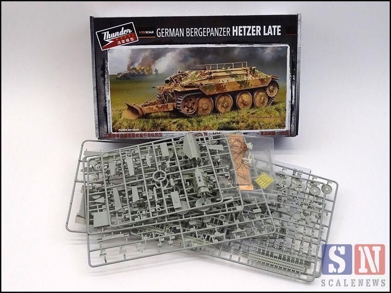 Збірна модель 1/35 БРЕМ Bergepanzer 38 (t) Hetzer пізніх випусків, Standard Edition, Thunder Model 35101