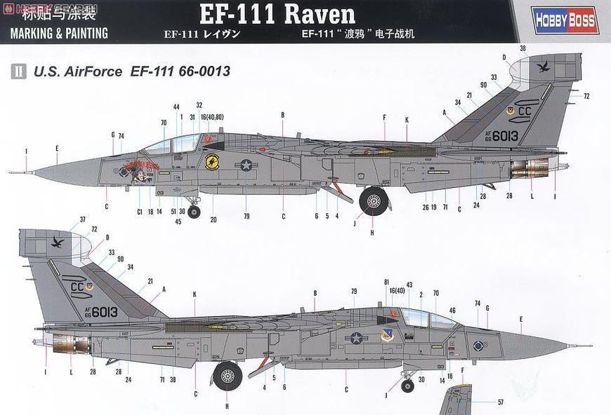 Збірна модель 1/48 EF-111 Raven, Hobby Boss 80352