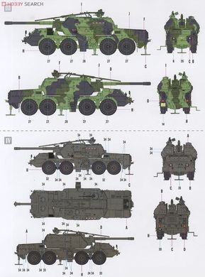 Збірна модель 1/35 DANA ShKH vz.77 колісна самохідна 152-мм гармата-гаубиця, Hobby Boss 85501