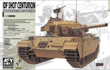 Збірна модель 1/35 Ізраїльський танк Shot Centurion Mk. 5 та 5/1 зразка 1967 р. (ранніх випусків), AFV Club AF35159
