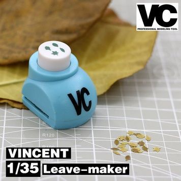 Пробійник (штамп) для виготовлення листя в масштабі 1/35, Vincent
