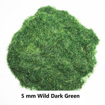 Трава (флок) 5мм - дика темно-зелена (Wild Dark Green), Storm Creation G5010 (30г)