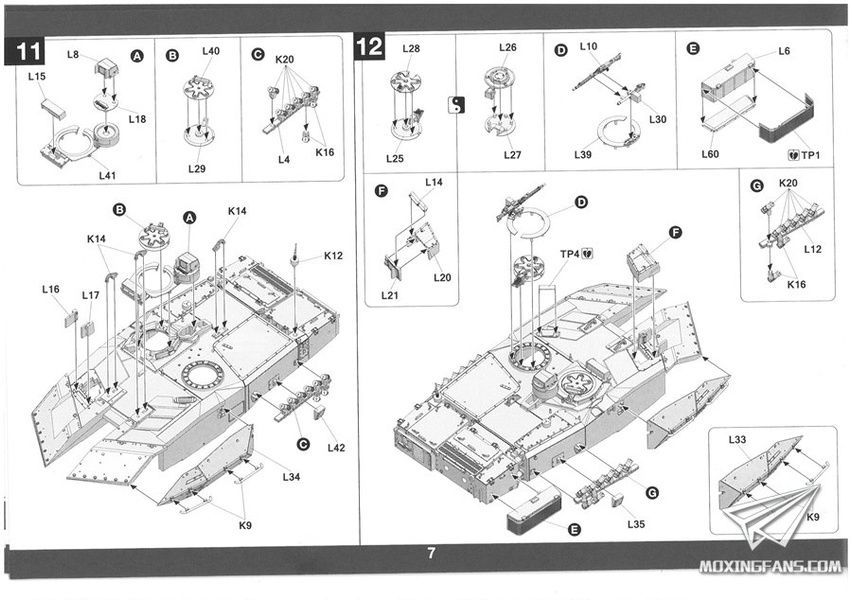 Збірна модель 1/72 Leopard 2A7 з паперовими масками для камуфляжу (Limited Edition), Takom 5011X