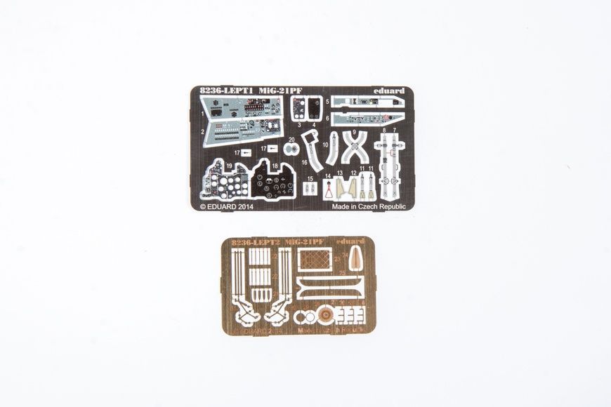 Збірна модель 1/48 МіГ-21ПФ (ProfiPACK) + трубки Піто Mini World A4846a, Eduard 8236