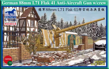 Збірна модель 1/35 88-mm L/71 FlaK 41 з розрахунком, Bronco CB35067