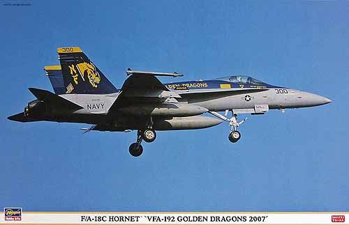 Збірна модель 1/48 F/A-18C Hornet VFA-192 Golden Dragons 2007 Limited Edition + Big Ed 4807, Aires 4211, 4235, Hasegawa 09799