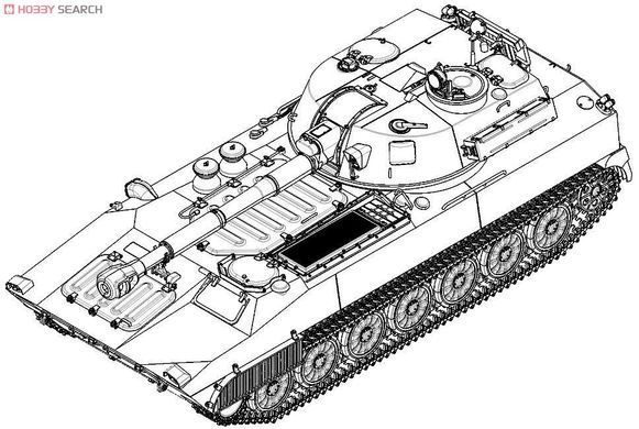 Збірна модель 1/35 2С1 "Гвоздика", 122-мм самохідна гаубиця, Trumpeter 05571