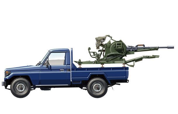Збірна модель 1/35 Пікап з установкою ЗУ-23-2, Meng VS-004