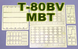 Фототравлення для Т-80БВ в 1/35 (для Trumpeter 05566), KMY 35-60