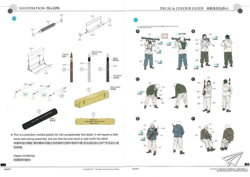 Збірна модель 1/35 88-mm L/71 FlaK 41 з розрахунком, Bronco CB35067