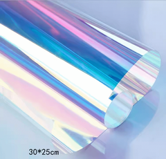 Плівка поляризована прозора на самоклейці синього кольору (А4, 30 x 20 см)