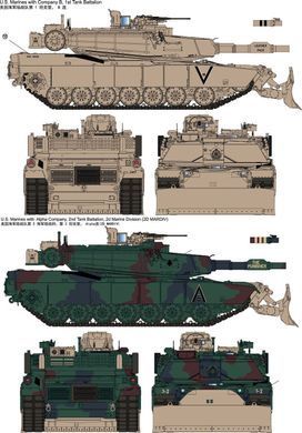 УЦІНКА! Збірна модель 1/35 M1A1 FEP Abrams з бульдозерним відвалом, RFM RM-5048