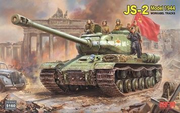 Збірна модель 1/35 ІС-2 зразка 1944 року з робочими траками, RFM RM-5160