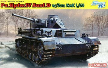 Збірна модель 1/35 Pz.Kpfw.IV Ausf.D mit 5cm L/60, Dragon 6736