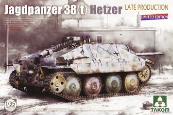 Збірна модель 1/35 Jagdpanzer 38(t) Hetzer пізніх випусків, Takom 2172X