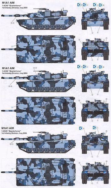 Збірна модель 1/35 Основний бойовий танк США Abrams M1A1 AIM, Dragon 3535