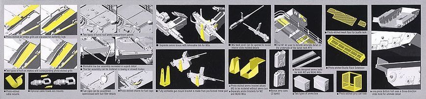 Збірна модель 1/35 Основний бойовий танк США Abrams M1A1 AIM, Dragon 3535