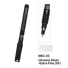 Маркер хромовий (Chrome Silver) - тонкий 1 мм, DSPIAE MKC-3