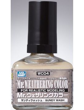 Змивка модельна cвітло-пісочна Mr. Weathering Color Sand (40 мл), Mr. Hobby WC04