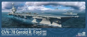 Збірна модель 1/700 USS Gerald R. Ford (CVN-78) авіаносець ВМС США, Magic Factory 6401