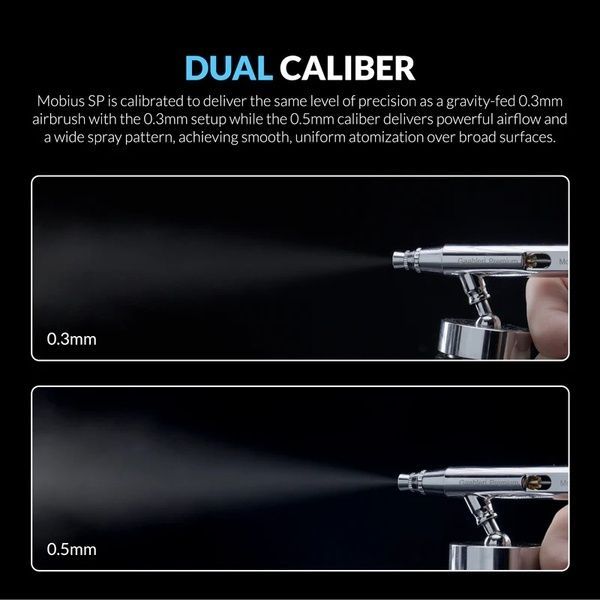 Аерограф Gaahleri Premium GHPM-Mobius SP 0.2 / 0.5 мм, арт.43004