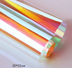Плівка поляризована прозора на самоклейці червоного кольору (А4, 30 x 20 см)