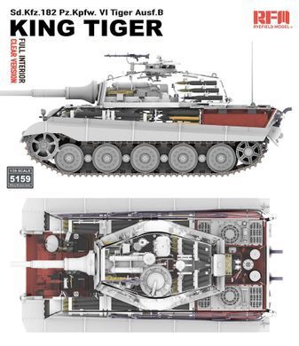 Збірна модель 1/35 King Tiger з повним інтер&rsquo;єром і прозорим корпусом, RFM RM-5159