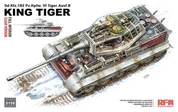 Збірна модель 1/35 King Tiger з повним інтер&rsquo;єром і прозорим корпусом, RFM RM-5159