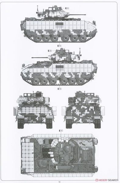 Збірна модель 1/35 M2A2 ODS-SA Bradley українська БМП, 47-ма ОМБр, Magic Factory 2007