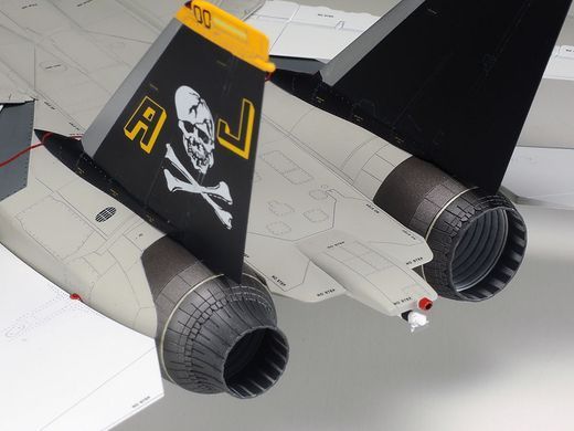 Збірна модель 1/48 Grumman F-14A Tomcat, Tamiya 61114 + металевий датчик Master AM-48-007 + ремені Eduard 49806