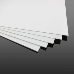 Полістирол листовий білий 200x300 мм (А4), товщина 0,3 мм