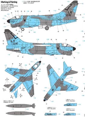 Збірна модель 1/48 A-7D Corsair II 3rd Tactical Fighter Squadron + Aires 4443, Hasegawa 09830