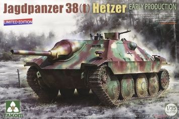 Збірна модель 1/35 Jagdpanzer 38(t) Hetzer ранніх випусків, Takom 2170X