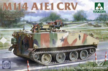 Збірна модель 1/35 M114A1E1 CRV (M114A2) бронетранспортер США, Takom 2149