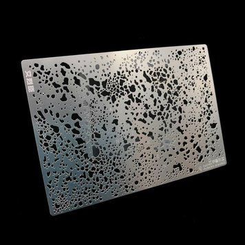 Трафарет для імітації ефекту вигорання фарби (Salt Weathering) - зернистість 2200, Alexen Model AJ0056.