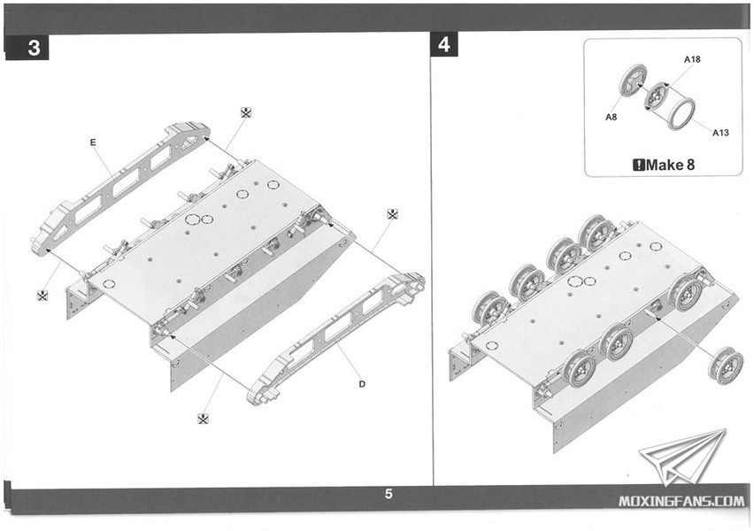 Збірна модель 1/35 M114A1E1 CRV (M114A2) бронетранспортер США, Takom 2149