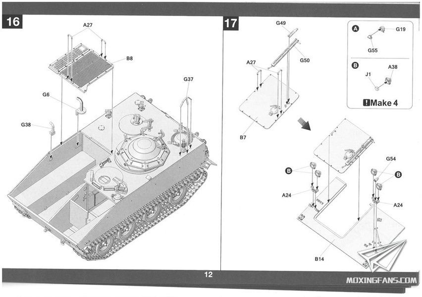 Збірна модель 1/35 M114A1E1 CRV (M114A2) бронетранспортер США, Takom 2149