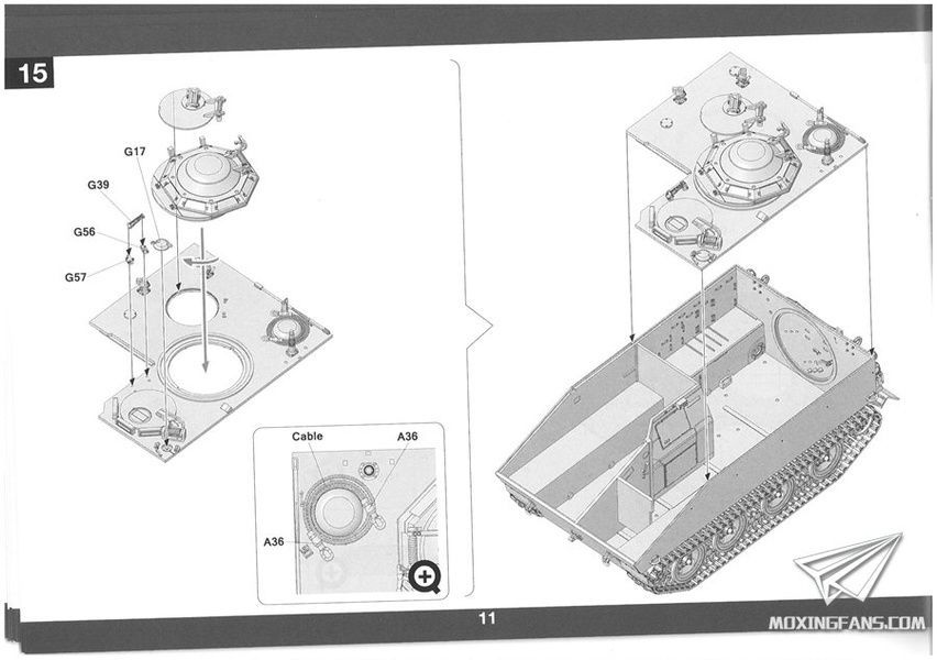 Збірна модель 1/35 M114A1E1 CRV (M114A2) бронетранспортер США, Takom 2149