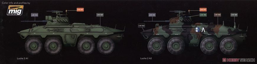Збірна модель 1/35 SpPz 2 Luchs A1/A2 бойова розвідувальна машина (2 в 1), Takom 2017