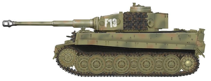 Збірна модель 1/35 Tiger I Ausf.E "гібрид" з Gruppe Fehrmann, RFM RM-5005