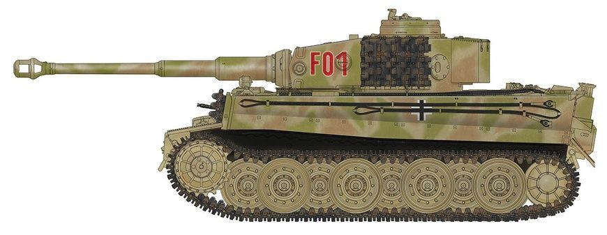 Збірна модель 1/35 Tiger I Ausf.E "гібрид" з Gruppe Fehrmann, RFM RM-5005
