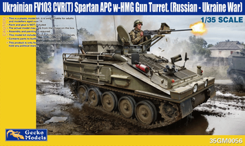 Збірна модель 1/35 FV103 Spartan український бронетранспортер з кулеметною баштою, Gecko Models 35GM0056