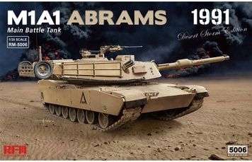 Збірна модель 1/35 M1A1 Abrams, операція "Буря в пустелі", 1991 р., RFM RM-5006