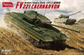 Збірна модель 1/35 FV221 Caernarvon британський важкий танк, Amusing Hobby 35A042
