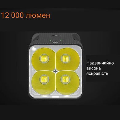 Супер яскравий ліхтарик-павербенк BT60 з батареєю 10400 мАг, яскравість 12000 люменів